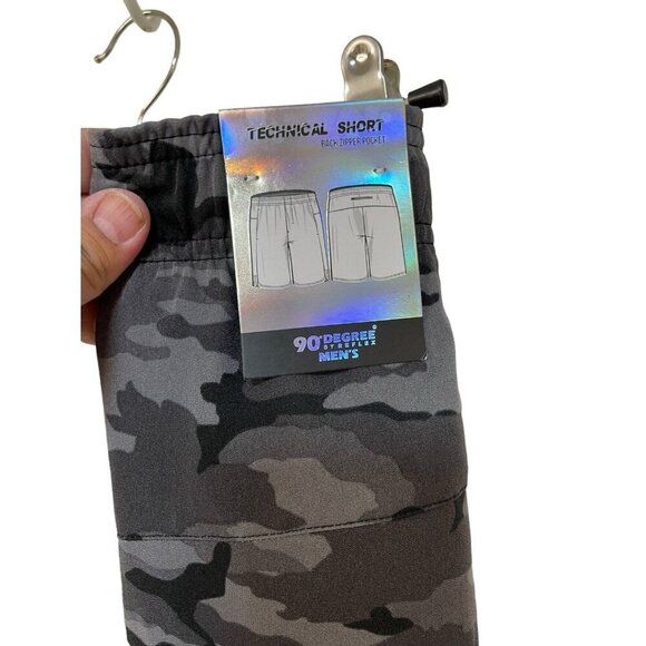 NEW 90 Degree by Reflex Camo Active Shorts Tech Wicking Stretch Pullon Size XXL - Picture 3 of 7